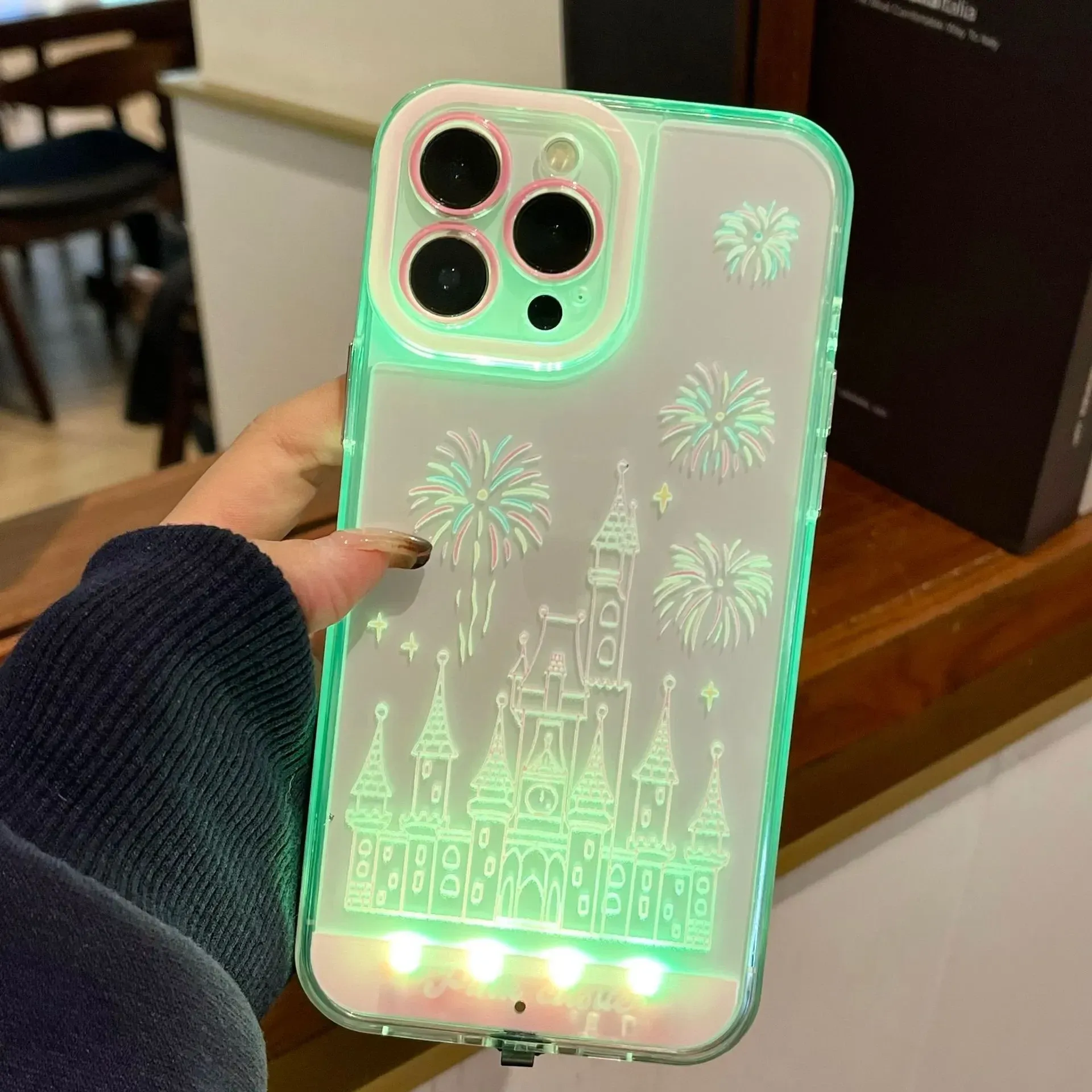 LED Dream Castle Fireworks Phone Case